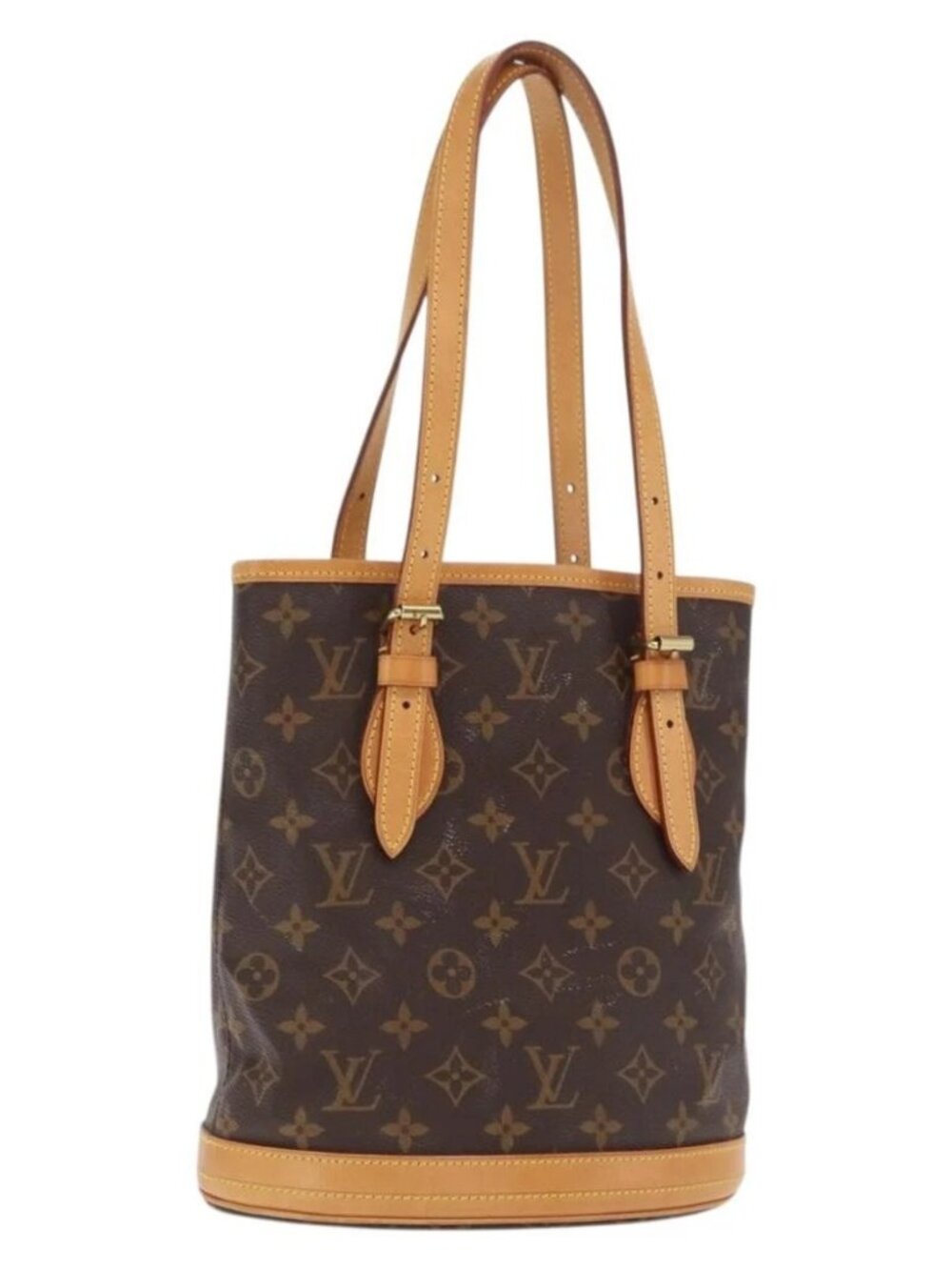 LOUIS VUITTON Monogram Bucket PM Shoulder Bag M42238 LV Auth am9732 - Picture 2 of 16